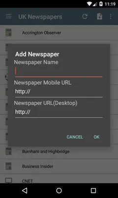 UK Newspapers android App screenshot 1